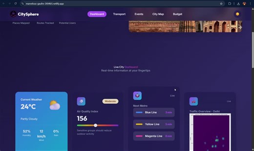 #designthinking #smartcity #citysphere #frontenddevelopment #webdevelopment #uiux #javascript #gsap #opensource #netlify #studentproject #teamwork | Utkarsh Singh