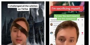 TikTok influencer Ethan Keiser challenged witches to put curses on him just so he could debunk them