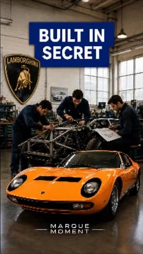 How They Built This Supercar in Secret: Lamborghini Miura 😲 #shorts #cars