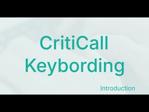 How to ace your Criticall Keyboarding test