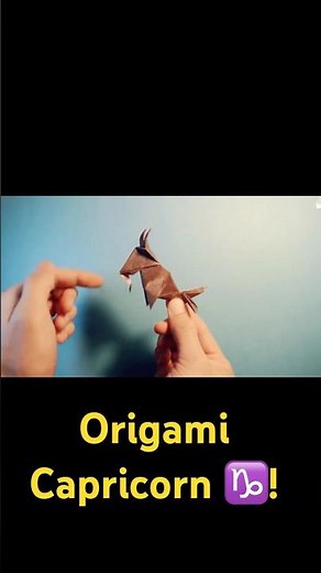 #origami#capricorn#zodiac#diy#astrology