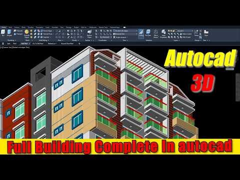Autocad 3d Full Building Complete | autocad | 3d model
