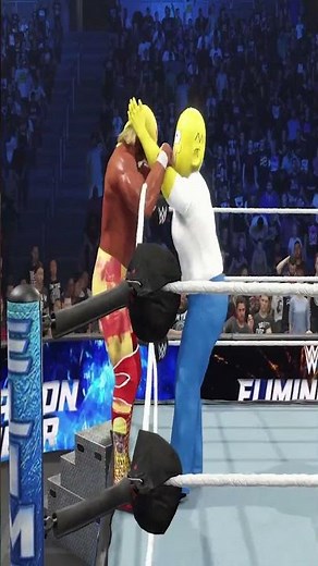 HULK HOGAN VS HOMER SIMPSON WWE CHAMPIONSHIP 2K24 #shorts