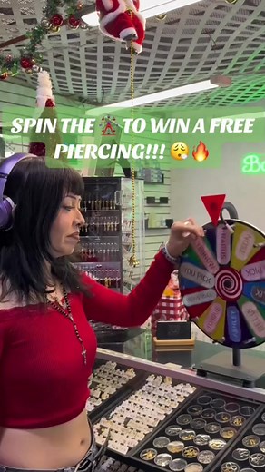 18K views · 83 reactions | Spin the wheel for a free piercing. | The Piercing Life | Facebook