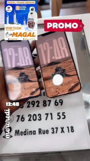 Profitez de la promo magal touba refan pour acheter ou echanger vos téléphones merci pour la confiance ✨✅