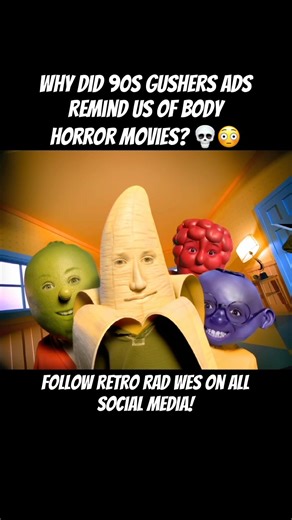 Why Was This So TERRIFYING 😭 #Gushers #90sCommercials #90sNostalgia #Throwback #Retro #horror #lol