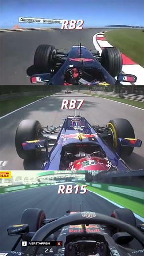 Red Bull F1 Onboard Sounds 🔊 RB2 vs RB7 vs RB15 | Evolution of Power