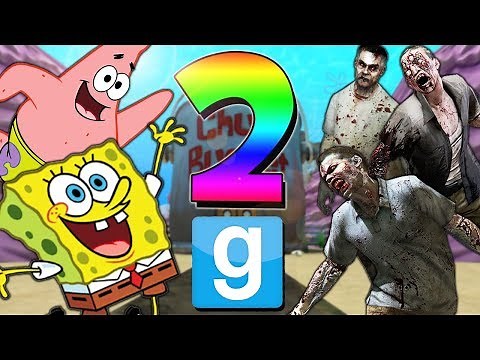 SPONGEBOB VS ZOMBIES 2 | Gmod Sandbox ZOMBIE OUTBREAK IN BIKINI BOTTOM