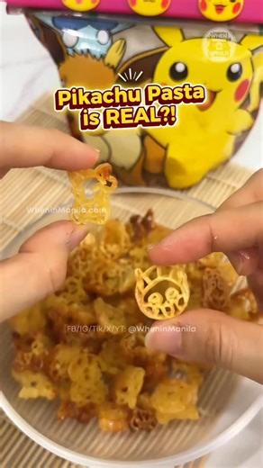 Pikachu pasta is real?! We found the cutest pokémon noodles! ⚡️ #food #budol #noodles #cooking #cute #WorldPastaDay | When In Manila