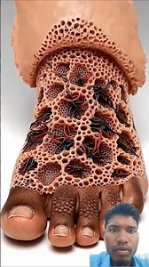 Asmr Foot Deep Treatment And Cleaning Animation #shorts #asmr #animation