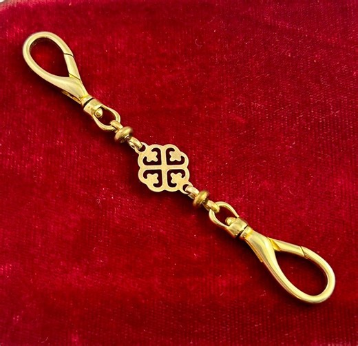 Charm Holder Double Swivel Clip Clasp, Brass Keychain Purse Clip, Ornate Bag Accessory, Unique Jewelry, Chain Extender - Etsy