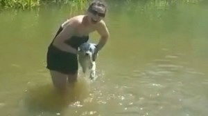 Ashleigh Butler shares adorable swimming video of Pudsey's last days | Daily Mail Online