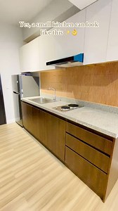 301K views · 1.4K reactions | Think your small kitchen can't be functional and beautiful?This custom design proves otherwise — with storage in all the right places, sleek finishes, and smart space planning. ✨‍Whether you're in a condo or a compact home, we build kitchens that make the most of every inch. No wasted space. No clutter. Just clean, custom solutions.Message us now!#smallkitchen #smallkitchenideas #smallkitchendesign #modularkitchen | J&C Furniture Studio | Facebook