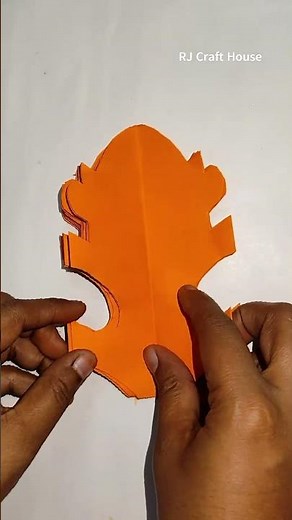 ✂️ DIY 3D Paper Snowflake | Beautiful Color Paper Decoration ❄️ #rjcrafthouse #shorts #diy