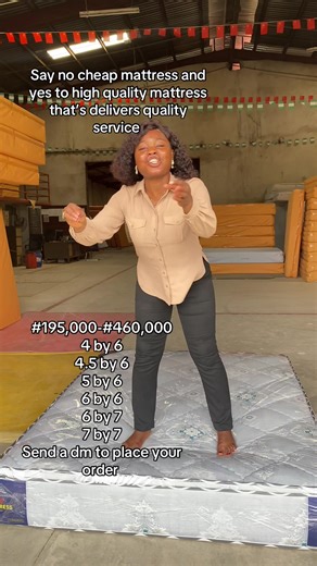 Say no to cheap mattress and yes to high quality mattresses that delivers quality services. Price range :195,000- 460,000 #mattress #bedroomupgrade #lagosnigeria #tiktokpushwithkiki028 #cheapmattress