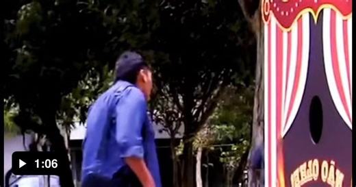 A clown with plenty of free pie to share. - Video