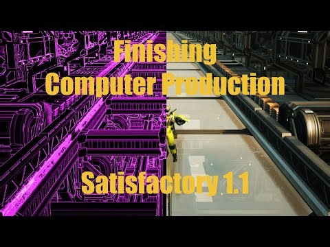Completing computer production in Satisfactory #satisfactory1.1 #factorygame #satisfactory #gaming