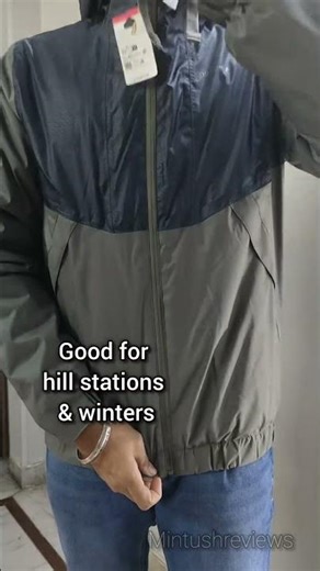 Decathlon QUECHUA Men’s waterproof hiking jacket -5°C, NH100 - Green | Decathlon winter jacket