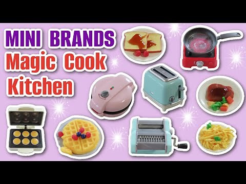 Trying the NEW Mini Brands Magic Cook Kitchen Appliances!