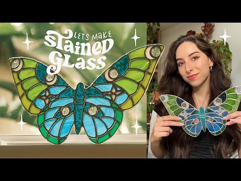 let's make stained glass 🦋 full process