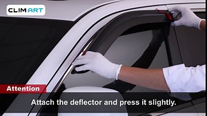CLIM ART Incredibly Durable Rain Guards for Ford F250 to F550 Super Duty 2017-2026 SuperCab, Original Tape-on Window Deflectors, Vent Deflector, Window Visors, Car Accessories, 4pcs. - 417200