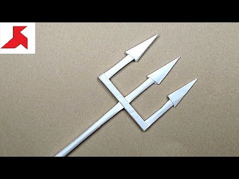 DIY 🔱 How to make a TRIDENT from A4 paper