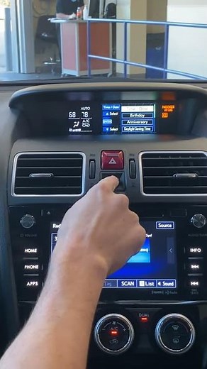 2017 Subaru Forester Setting Clock Tutorial