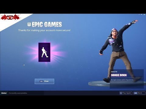 Boogie Down Emote How to Secure Your account on Fortnite !!!!!
