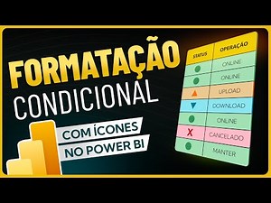FORMATAÇÃO CONDICIONAL COM ÍCONES NO POWER BI 😲