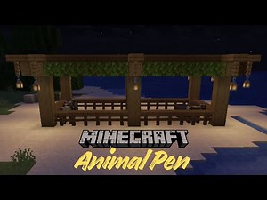 How To Build An Animal Pen In Minecraft Tutorial 1.21+ Simple & Easy Build