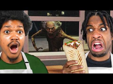 Working At A HAUNTED Shawarma Shop (Shawarma Kiosk)
