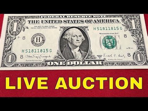 Wednesday night coins & currency auction with giveaways!