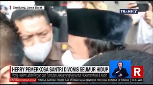 Herry, pemerkosa santri divonis seumur hidup. #Redaksi | TRANS7