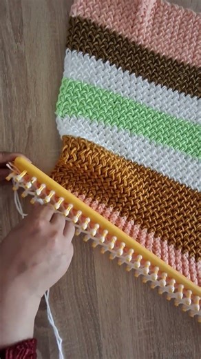 Knitting loom for beginners step by step #knitting_loom #crochet #diy #knitting #loom #hat #scarf