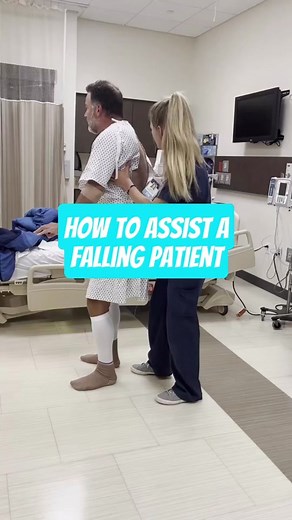Oh no, no, no ⚠️ if you’re near a patient that is about to fall, follow these steps to help lower them safely to the ground. #nurseproblems #fallrisk #cna #nursingassistant #rn #registerednurse #nurselife #nursingschool #studentnurse #newgradnurse #nursesoftiktok