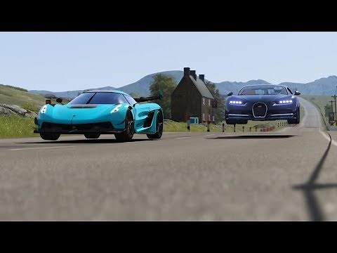 Koenigsegg Jesko vs SSC Tuatara vs Bugatti Chiron at Highlands