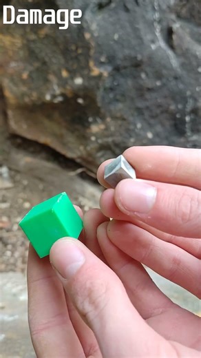 Stack of cubes #experiment #satisfying #destruction #drop #durability #stone #rock #test #stack