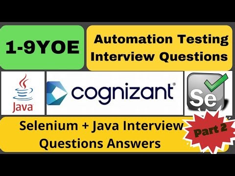 Automation Testing Interview Questions Answers | Infosys | Tcs | Cognizant