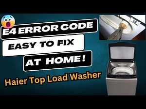 Fixing E4 Error Code | Haier Top Load Washing Machine| Repair