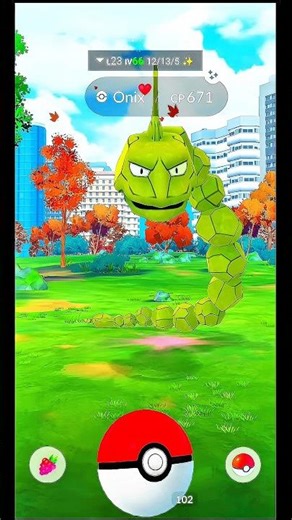 I Caught a Shiny Onix in Pokémon GO #pokemon #shorts