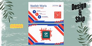 QR Code Business Card Template: DIY Editable Canva Design (digital Download) - Etsy