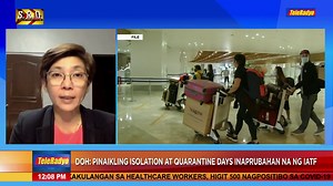 34K views · 239 reactions | Aprubado na ng IATF ang pinaikling quarantine period, ayon sa DOH. Mula sa 10 araw, gagawin na lang 7 araw ang isolation ng mga fully vaccinated na indibidwal na asymptomatic o nakakaranas ng mild symptoms. #HeadlinePilipinas #COVID19Quarantine | ABS-CBN News | Facebook