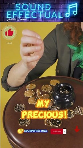 Coin drop sound effect wooden table | Sound Effectual #shorts