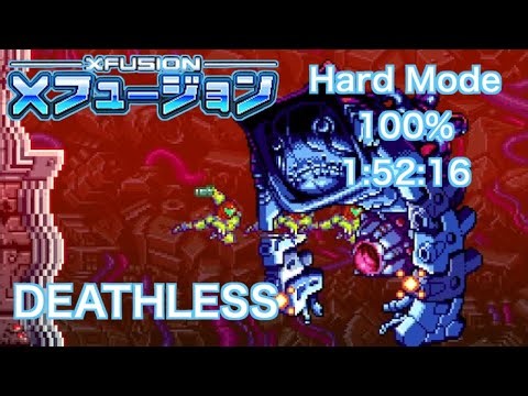 Super Metroid: X Fusion | Hard Mode 100% | 1:52:16.36
