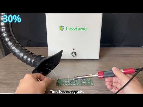 LESSFUME LF105 Solder & Laser Fume Extractor: 105W Powerful Suction for DIY Workshops