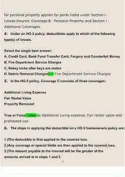 State Farm Auto Fire Independent Policy Exam Complete Solution 20222023 Verified From Experts4563