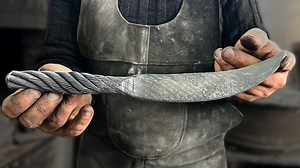 Masterful Blacksmithing: Transforming Common Metal Cable into a Razor-Sharp Knife 🔥 #craft #knife #master | Knives Project