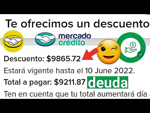 Cómo PAGAR tu DEUDA de mercado crédito CON DESCUENTO | mercado libre