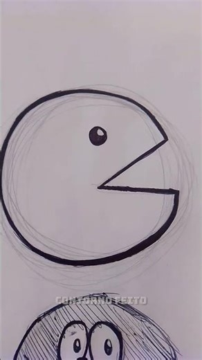 Esse foi muito simples ‪@Dark567-s5x‬ #drawingtutorial#pacman#art#drawing#jogos#tutorial 📝🎨