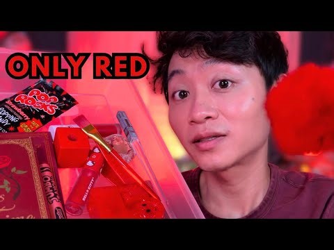 ASMR But I Can Only Use RED Triggers 🔴 (Color Series #2)